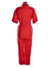 Monki 100% Cotton Solid Red Jumpsuit Size M - photo 2