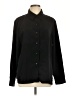 Susan Graver Solid Black Long Sleeve Blouse Size L - photo 1