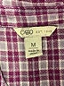 Cato Checkered-gingham Purple 3/4 Sleeve Blouse Size M - photo 7