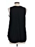 Ann Taylor LOFT Outlet 100% Polyester Black Sleeveless Blouse Size L - photo 2