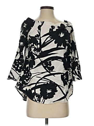 White House Black Market 3/4 Sleeve Blouse (view 1)