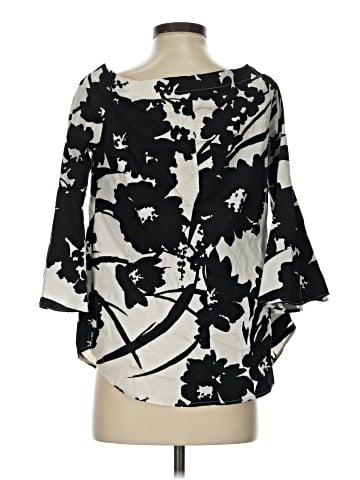 White House Black Market 3/4 Sleeve Blouse (view 2)