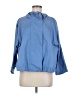 Donna Karan New York 100% Polyester Solid Blue Raincoat Size M - photo 1