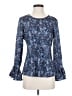 J.Crew Blue Long Sleeve Blouse Size S - photo 1