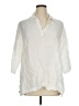 Sigrid Olsen 100% Linen Ivory 3/4 Sleeve Button-Down Shirt Size 1X - photo 1