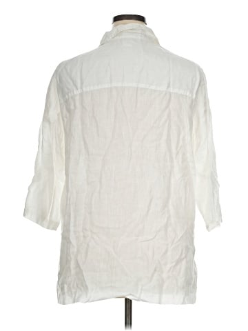 Sigrid Olsen 3/4 Sleeve Button-Down Shirt (view 2)