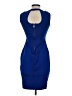 Rebecca B. 100% Polyester Solid Blue Cocktail Dress Size 2 - photo 2