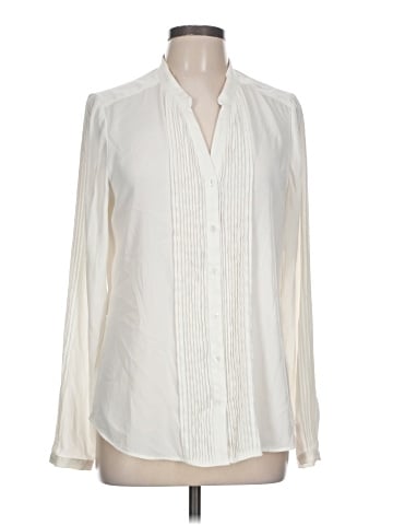 White House Black Market Long Sleeve Blouse (view 1)