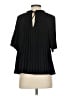 Vince. 100% Polyester Black Short Sleeve Blouse Size S - photo 2