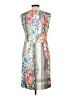 Nanette Lepore Print Gray Casual Dress Size 10 - photo 2