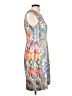 Nanette Lepore Print Gray Casual Dress Size 10 - photo 4