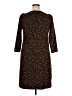 Talbots Animal Print Brown Casual Dress Size 14 - photo 2