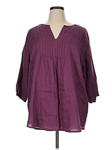Lands' End 3/4 Sleeve Blouse (view 1)