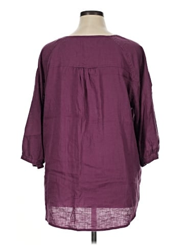 Lands' End 3/4 Sleeve Blouse (view 2)