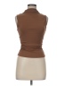 Unbranded 100% Polyester Brown Short Sleeve Turtleneck Size M - photo 1