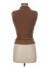 Unbranded 100% Polyester Brown Short Sleeve Turtleneck Size M - photo 2