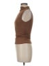 Unbranded 100% Polyester Brown Short Sleeve Turtleneck Size M - photo 5