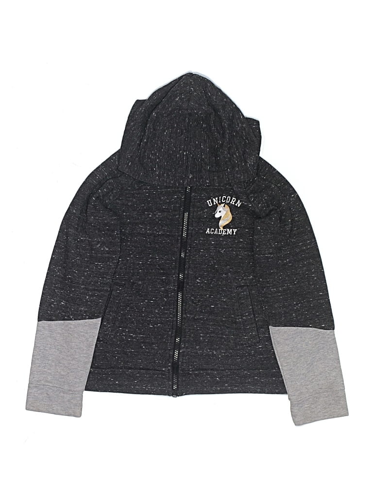 Pre-owned Athletic Works Kids' Zip Up Hoodie In Gray