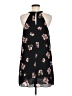 CeCe 100% Polyester Floral Black Casual Dress Size 6 - photo 2