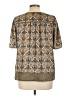 DR2 Tan Short Sleeve Blouse Size L - photo 2
