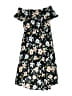 Forever 21 Floral Black Dress Size 7 - 8 - photo 1