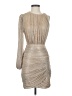 BCBGMAXAZRIA Metallic Silver Cocktail Dress Size XS - photo 1