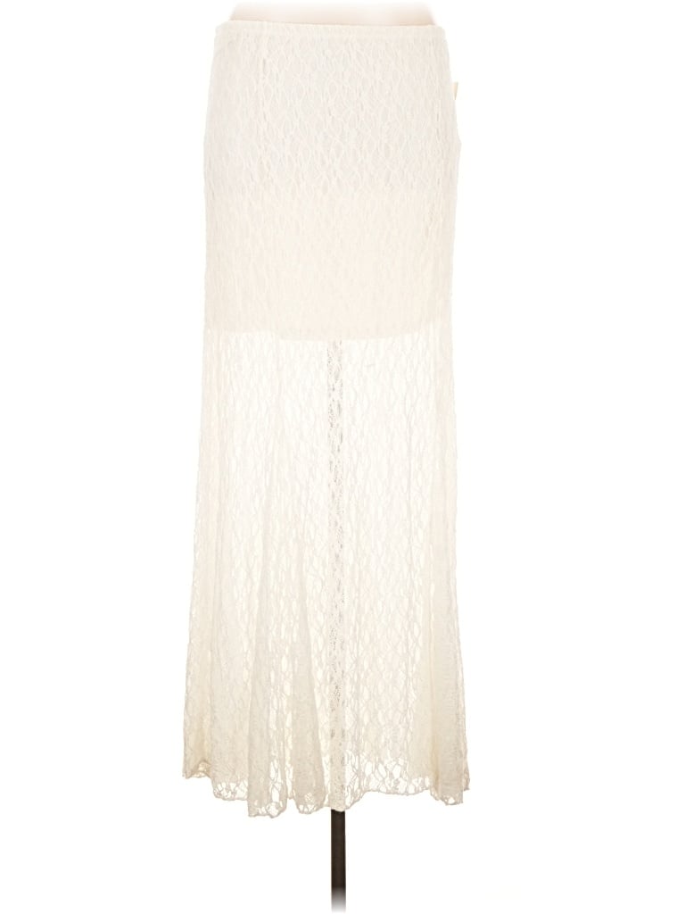 Pre-owned Universal Thread Formal Skirt In Ivory