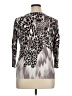 Joseph A. Animal Print Silver Cardigan Size XL - photo 2