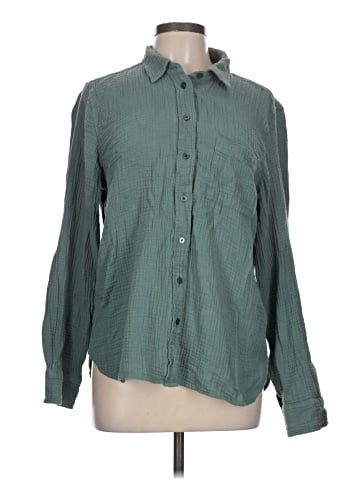 J.Crew Factory Store Long Sleeve Button-Down Shirt (view 1)