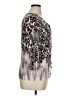 Joseph A. Animal Print Silver Cardigan Size XL - photo 4