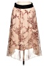 Lularoe 100% Polyester Floral Tan Casual Skirt Size M - photo 1
