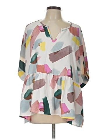 Entro 3/4 Sleeve Blouse (view 1)
