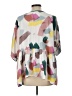 Entro 100% Polyester Color Block Pink 3/4 Sleeve Blouse Size L - photo 2