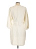 Express Solid Ivory Casual Dress Size L - photo 2