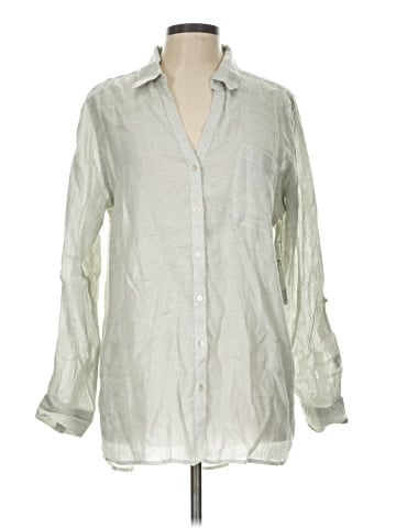 Sigrid Olsen Long Sleeve Button-Down Shirt (view 1)