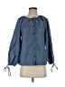 J.Crew 100% Cotton Blue 3/4 Sleeve Blouse Size XS - photo 1