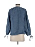 J.Crew 100% Cotton Blue 3/4 Sleeve Blouse Size XS - photo 2