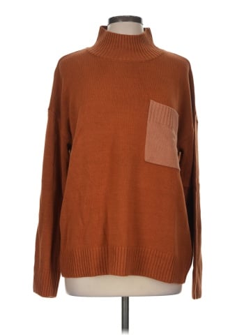 Peace Love World Turtleneck Sweater (view 1)