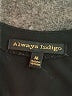 Always Indigo Black 3/4 Sleeve Blouse Size M - photo 7
