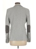Ann Taylor LOFT 100% Cotton Chevron-herringbone Gray Blazer Size 8 - photo 2