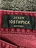 J.Crew Chevron-herringbone Burgundy Jeans Size 28 waist - photo 7