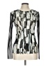 David Lerner 100% Nylon Silver Long Sleeve Blouse Size Lg Petite - photo 1