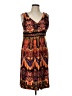 Ronni Nicole 100% Polyester Paisley Brown Cocktail Dress Size 12 - photo 1