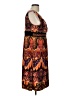 Ronni Nicole 100% Polyester Paisley Brown Cocktail Dress Size 12 - photo 4