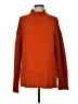 Topshop 100% Acrylic Solid Orange Turtleneck Sweater Size 6 - photo 1