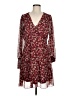 BCBGeneration 100% Polyester Floral Burgundy Casual Dress Size M - photo 1