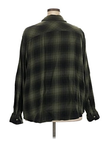 a.n.a. A New Approach Long Sleeve Button-Down Shirt (view 2)