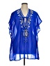 Spiaggia Dolce 100% Polyester Blue Sleeveless Blouse Size XL - photo 1