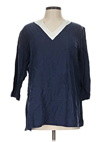 Winter Silks 3/4 Sleeve Silk Top (view 1)