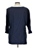 Winter Silks Blue 3/4 Sleeve Silk Top Size L - photo 2